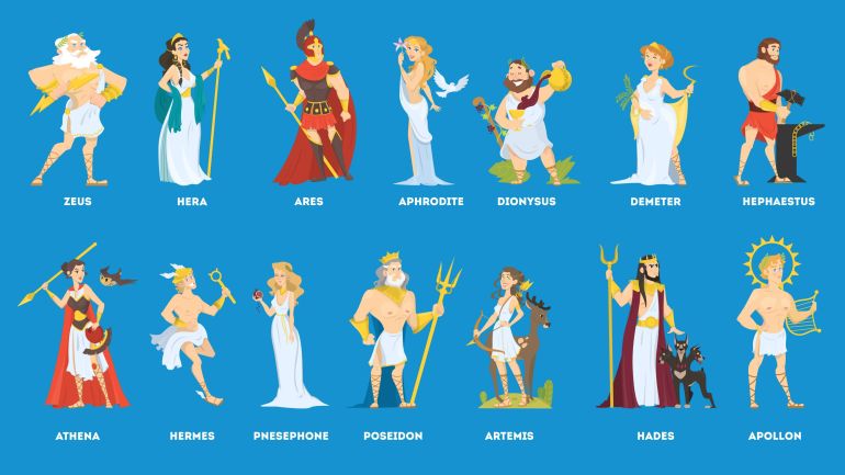 greek gods goddesses columbus elementary school